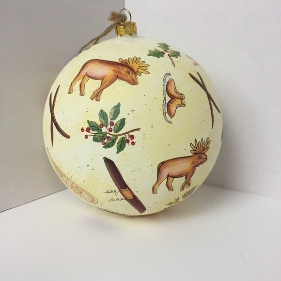 𝅺leslie Beck Holiday Home Large Ball Bulb Ornament - Picture 5 of 9